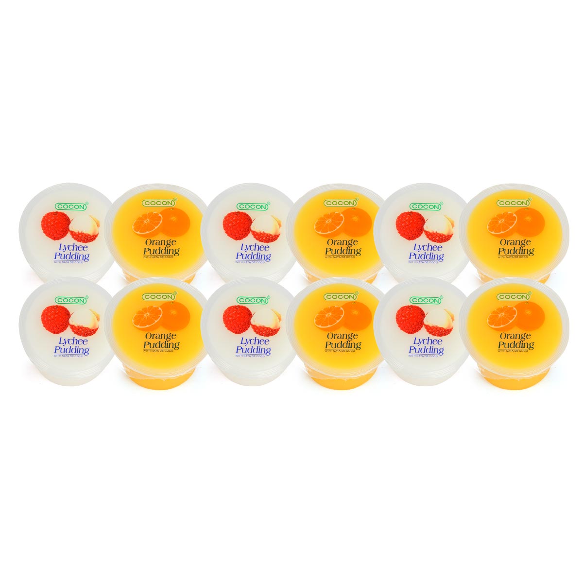 Cocon Fruit Pudding 2X480G Assorted