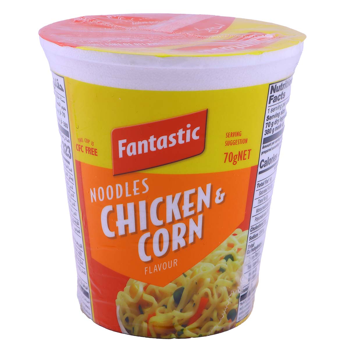 Fantastic Chicken & Corn Flavored Cup Noodles 70g