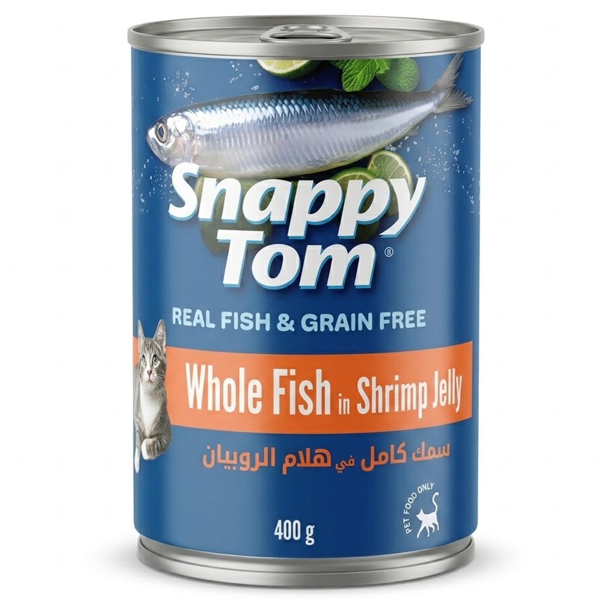 Snappy Tom Whole Fish in Shirmp Jelly 400g