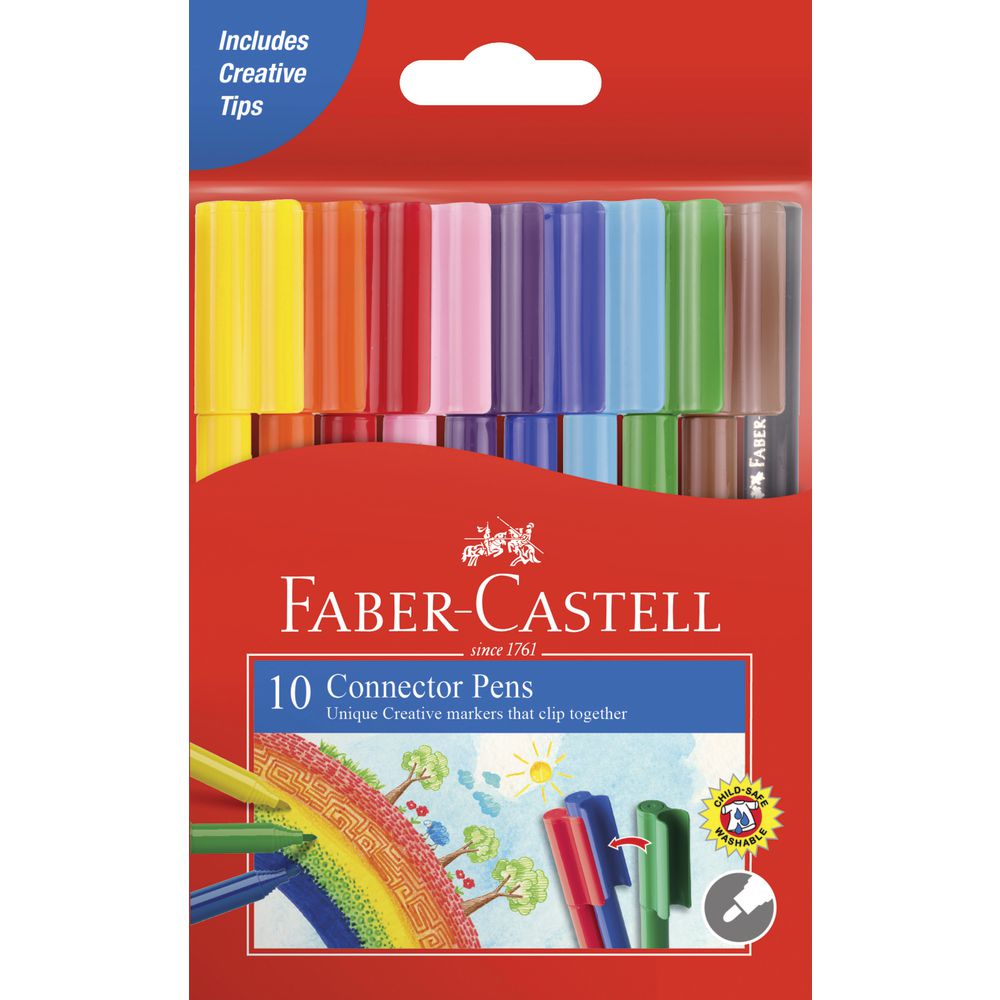 Faber Castell Connector Pen Of 10 Set