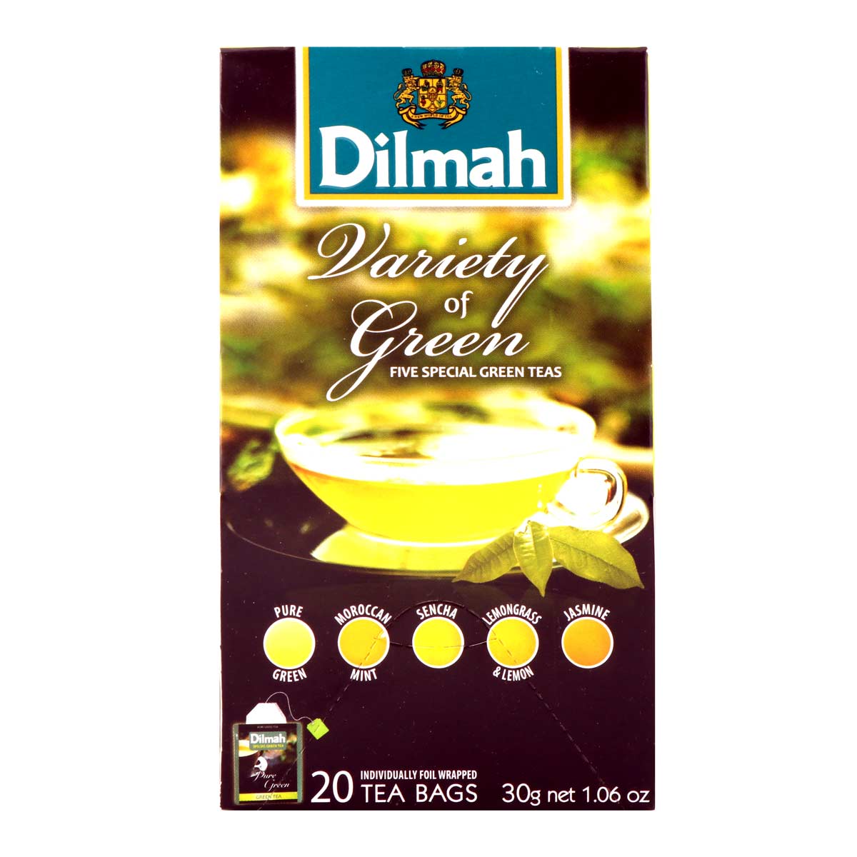 Dilmah Five Special Variety Of Green Tea 20 Bags