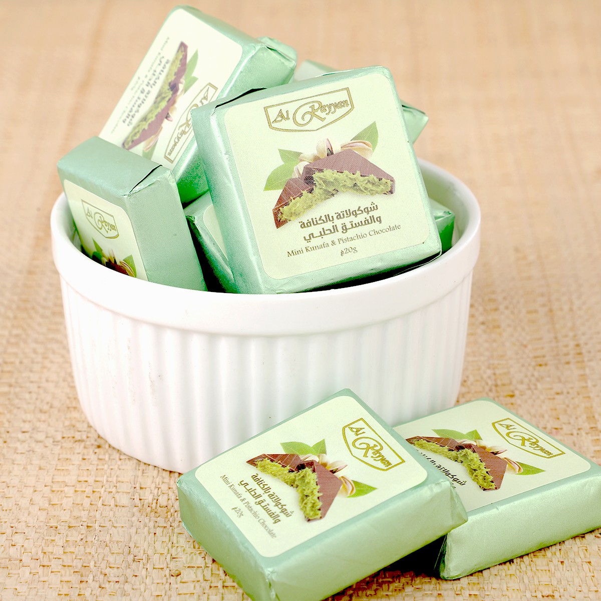 Al Rayyan Kunafa Pistachio Chocolate 500g