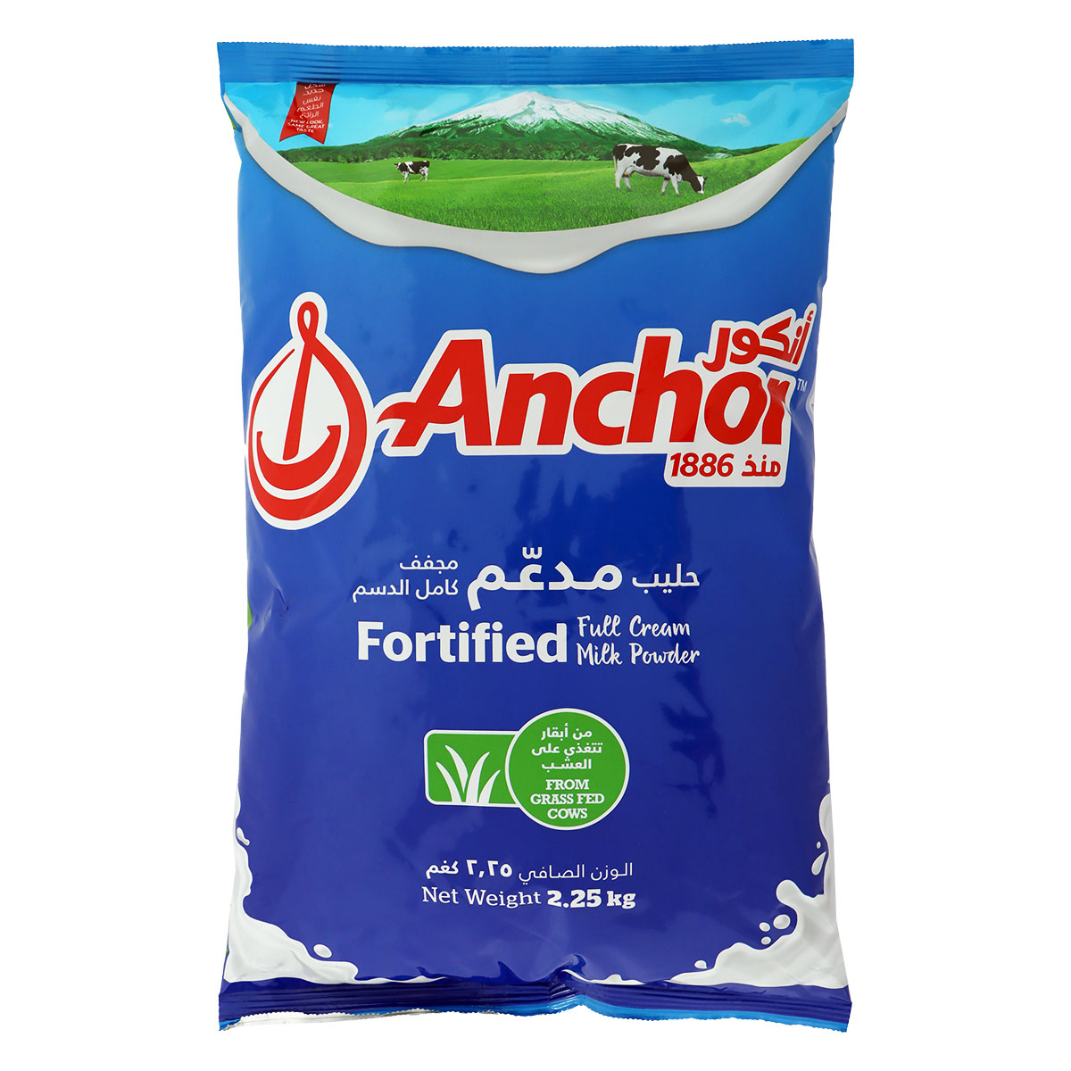 Anchor Fortified Full Cream Milk Powder Pouch 2.25Kg