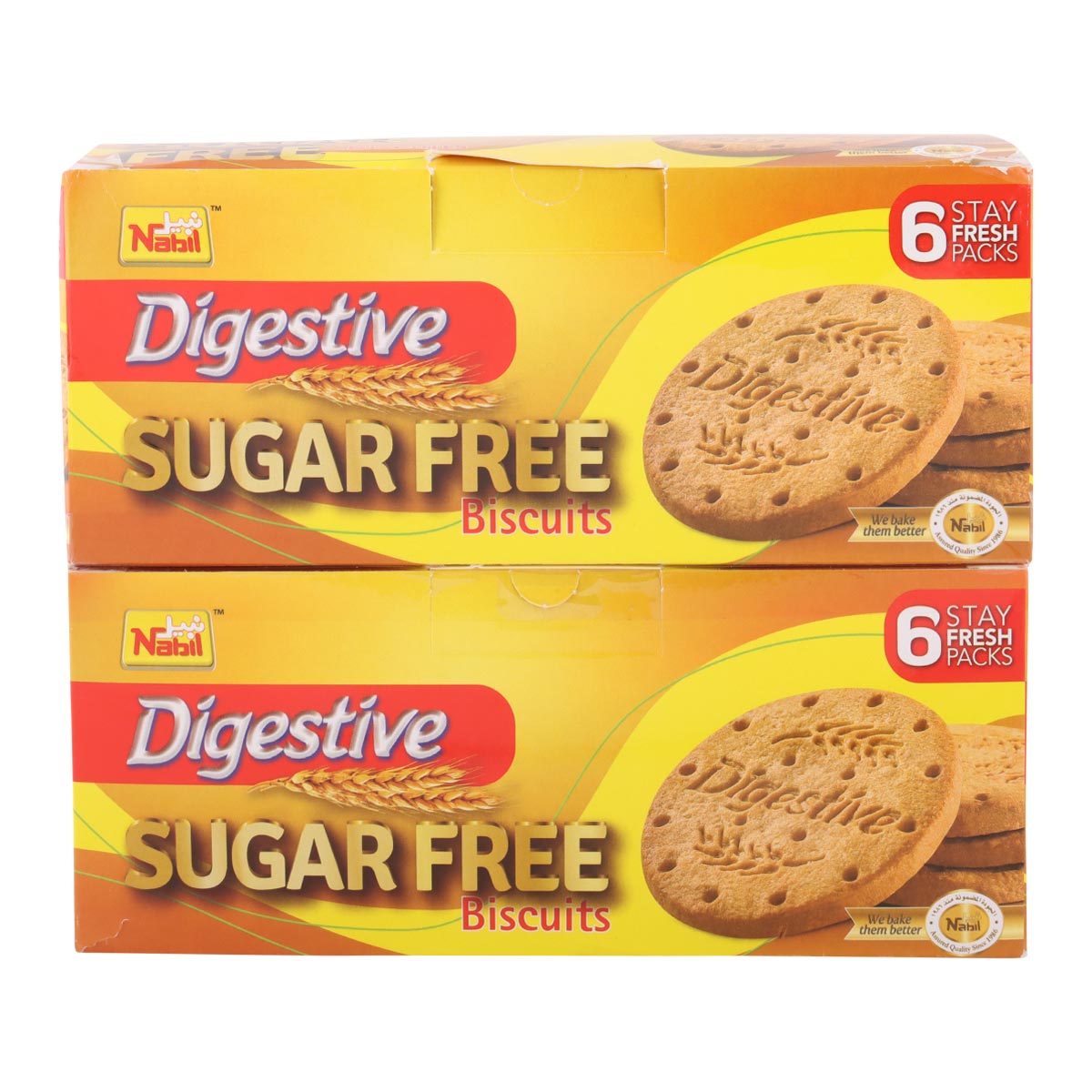 Nabil Digestive Sugar Free Biscuits 2x250g