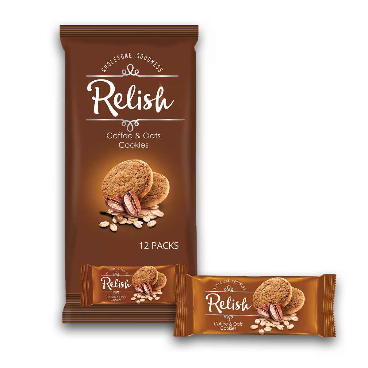Relish Coffee & Oats Cookies 12x42g