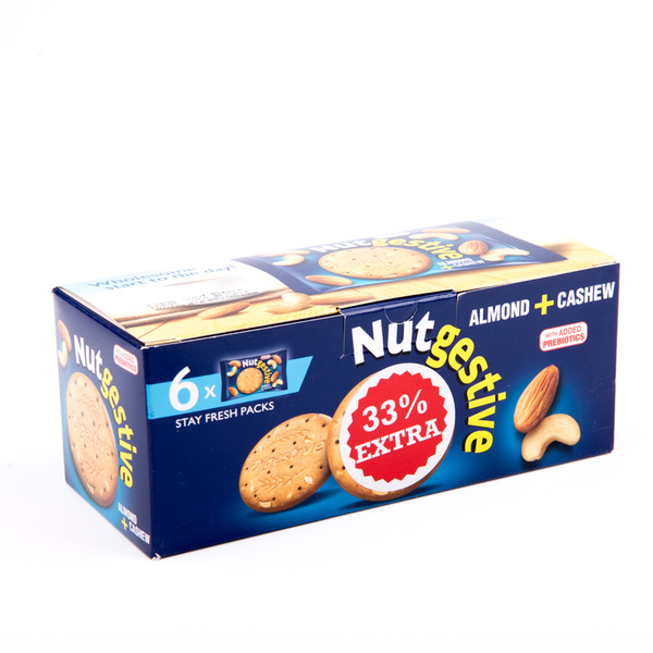 Nabil Nutgestive Almond & Cashew Biscuitss 6x40g
