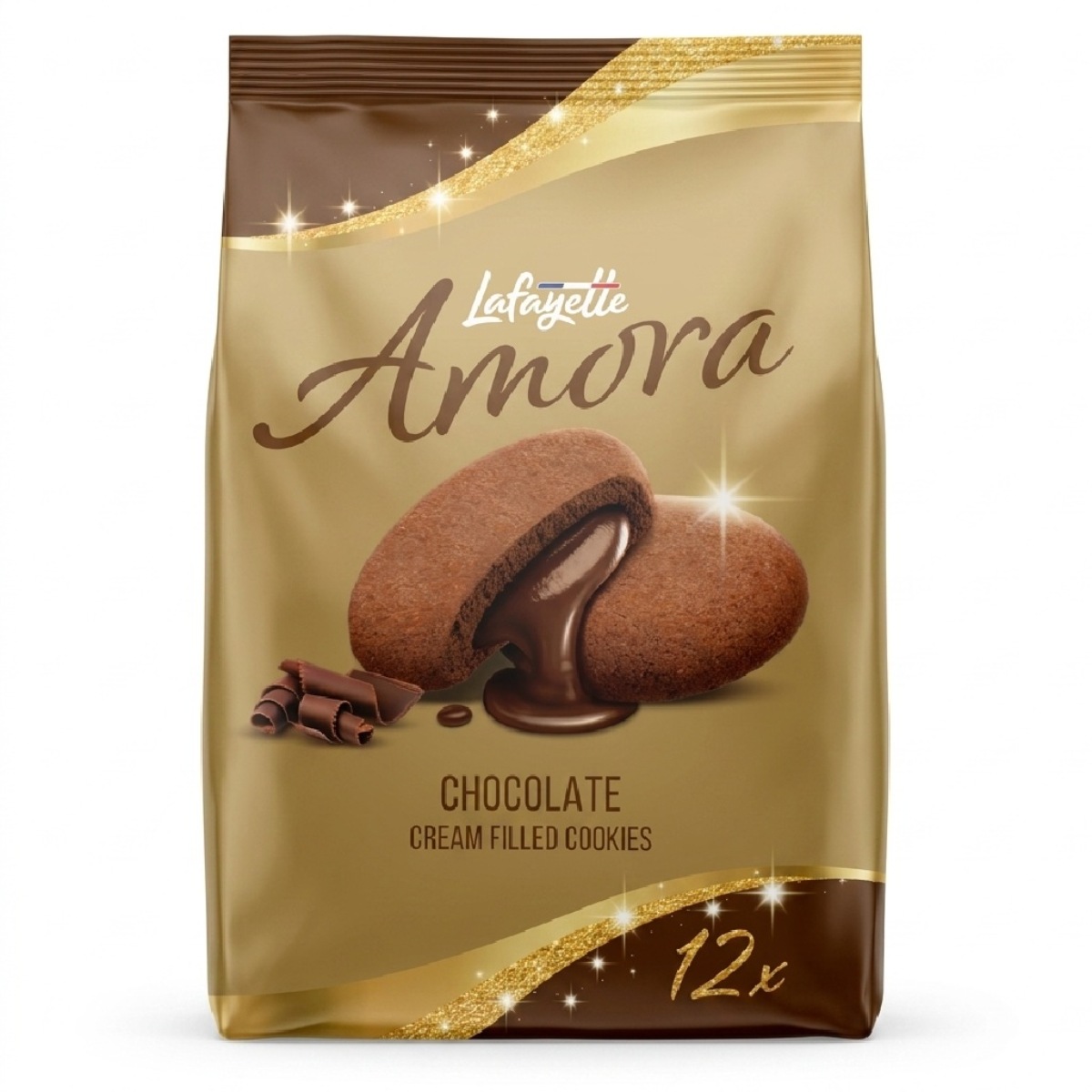 Amora Chocolate Cream Filled Cookies 12 x 34g