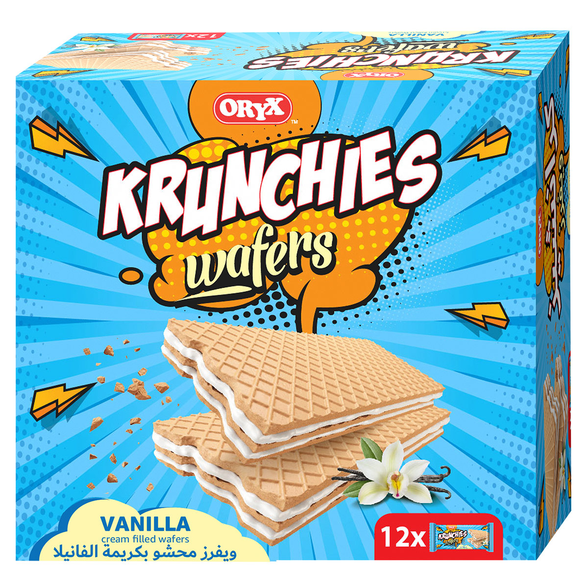 ORYX Krunchies Wafers Vanilla 12x32g