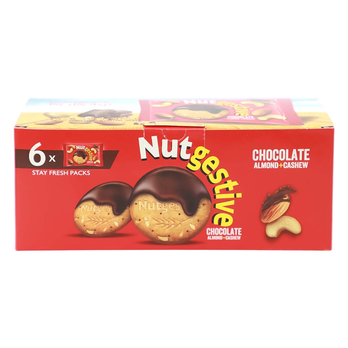 Nutgestive Chocolate Almond + Cashew Cookies 6x40g
