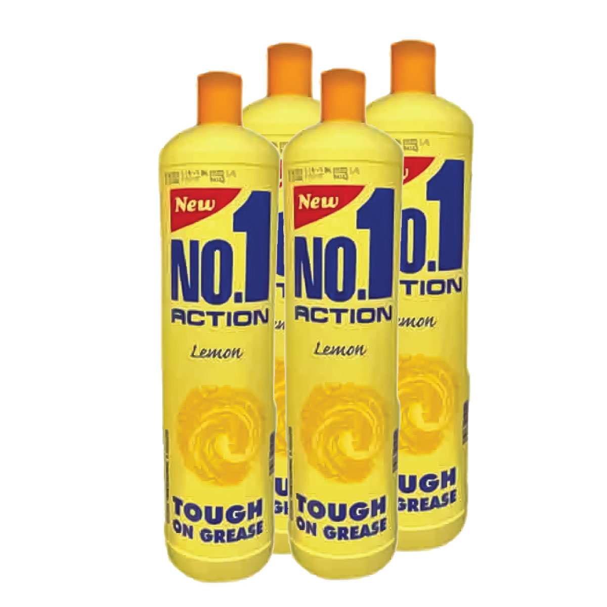 No. 1 Lemon Liquid Dish Wash 4x400ml