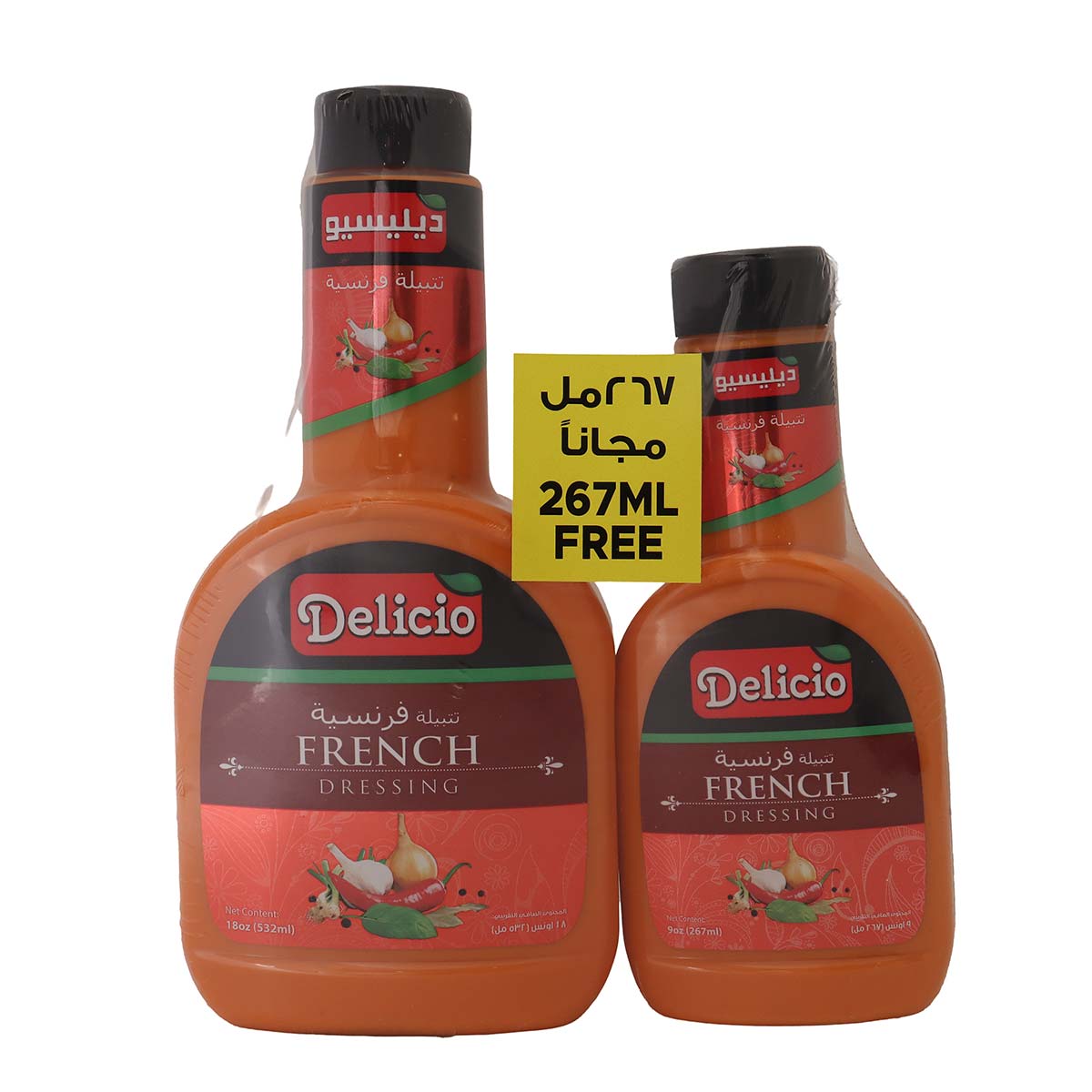 Delicio French Dressing 532ml+267ml