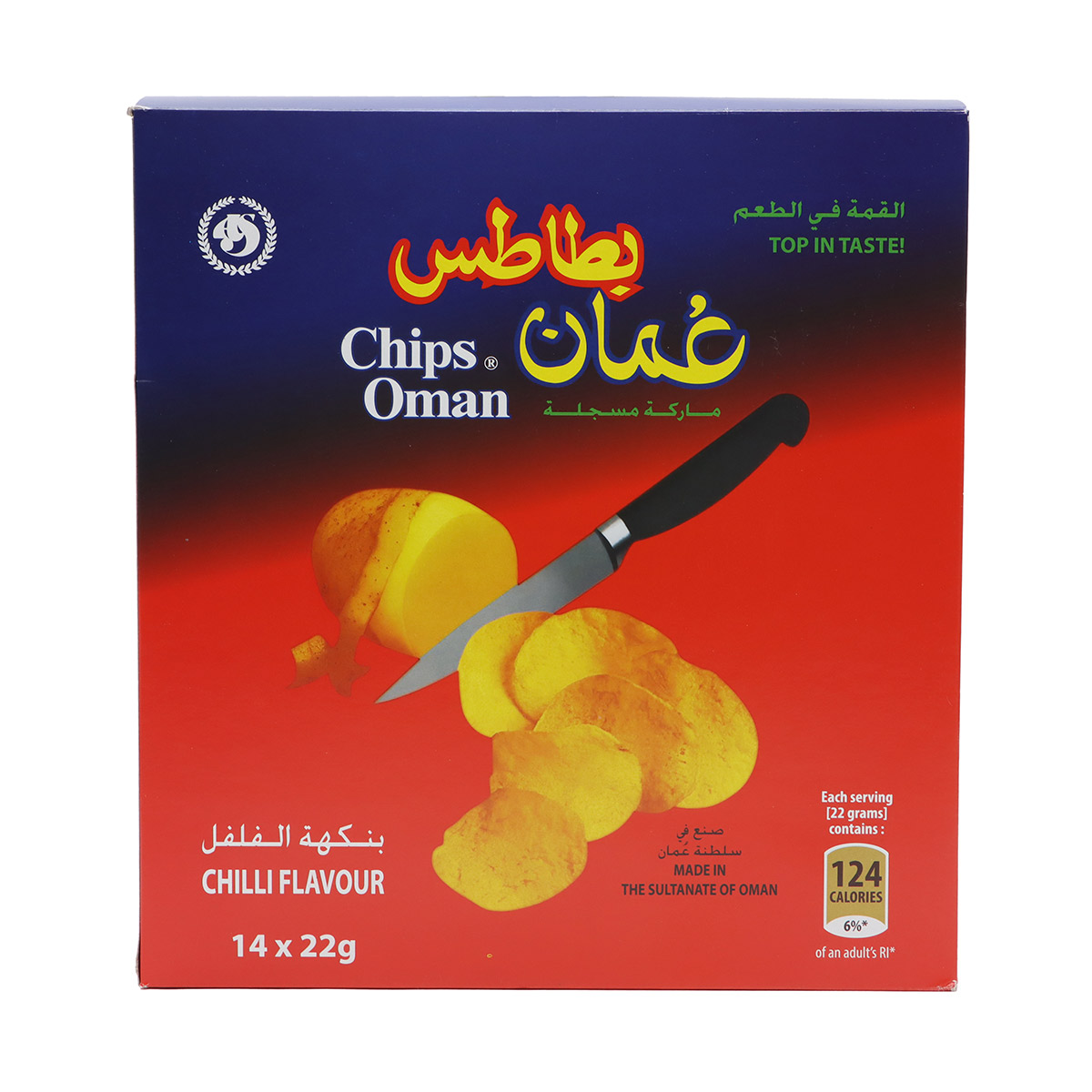 Chips Oman Chilli Flavour 14x22g Pack