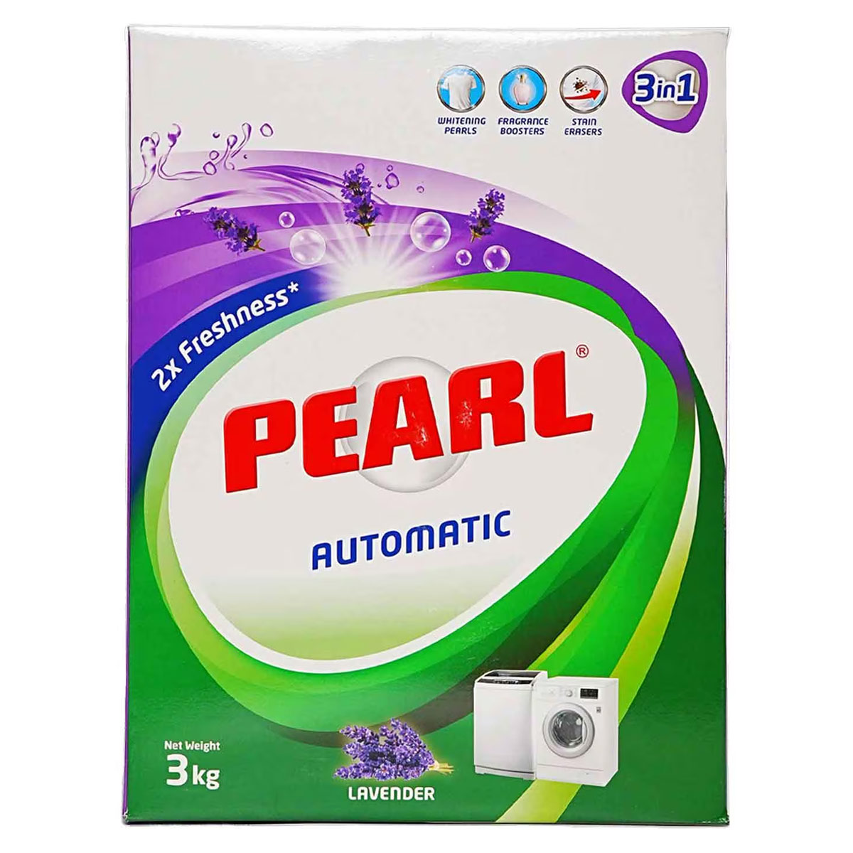 Pearl Automatic Laundry Detergent Lavender 3Kg