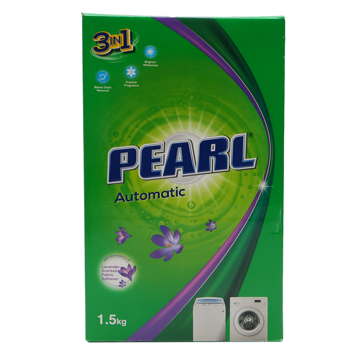Pearl Automatic 3 In 1 Lavender Scented Fabric Softener 1.5Kg