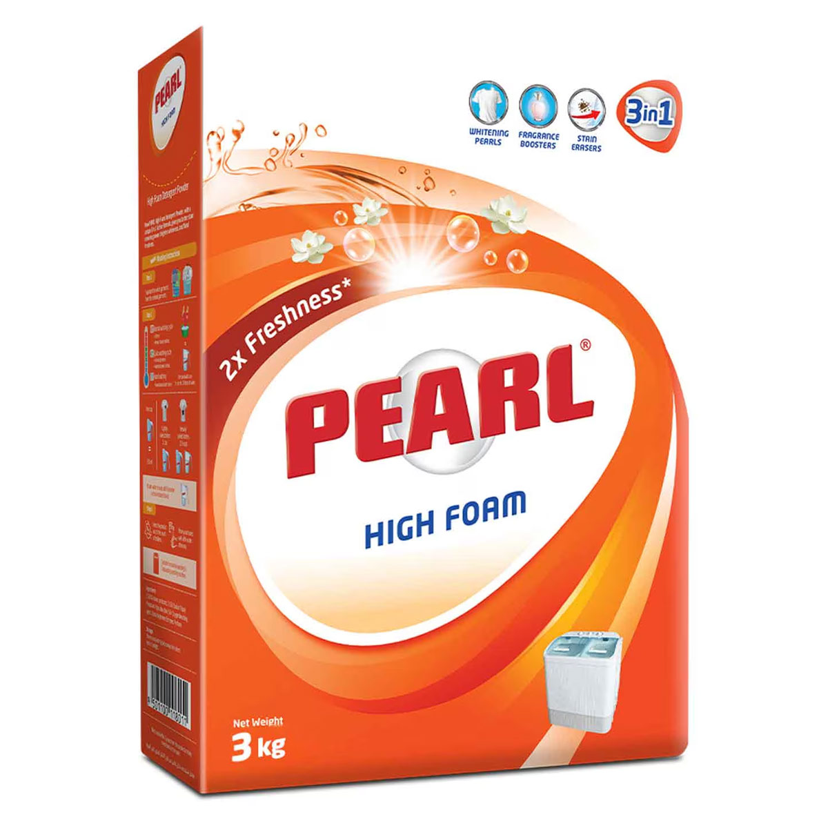 Pearl High Foam Detergent Powder 3Kg