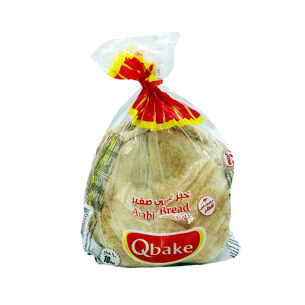 Qbake Arabic Bread White Small 10 Pieces Pack