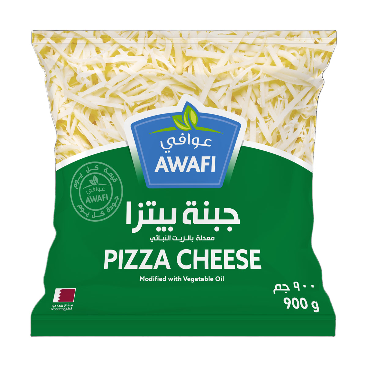 جبن بيتزا مبشور من عوافي 900 غرام