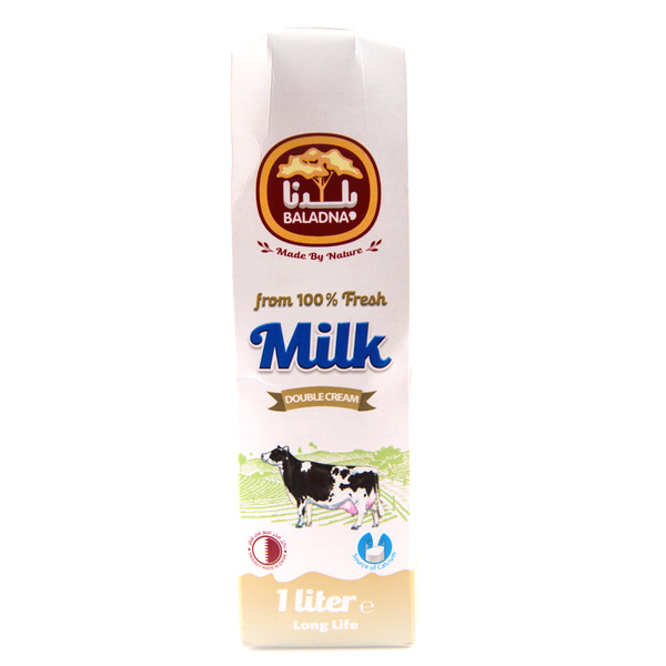 Baladna Double Cream Milk - 1L