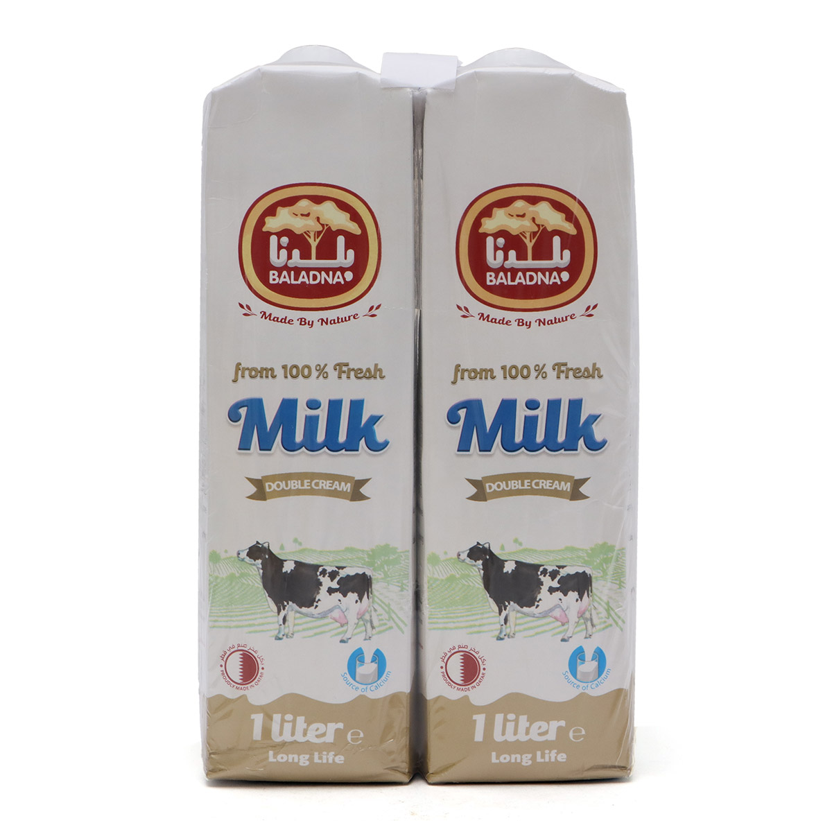 Baladna Long Life Double Cream Milk 4x1L