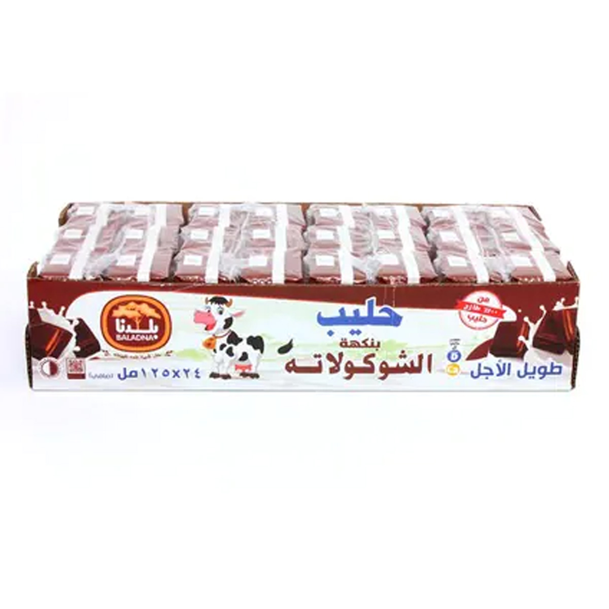 Baladna Long Life Chocolate Flavored Milk 24x125ml