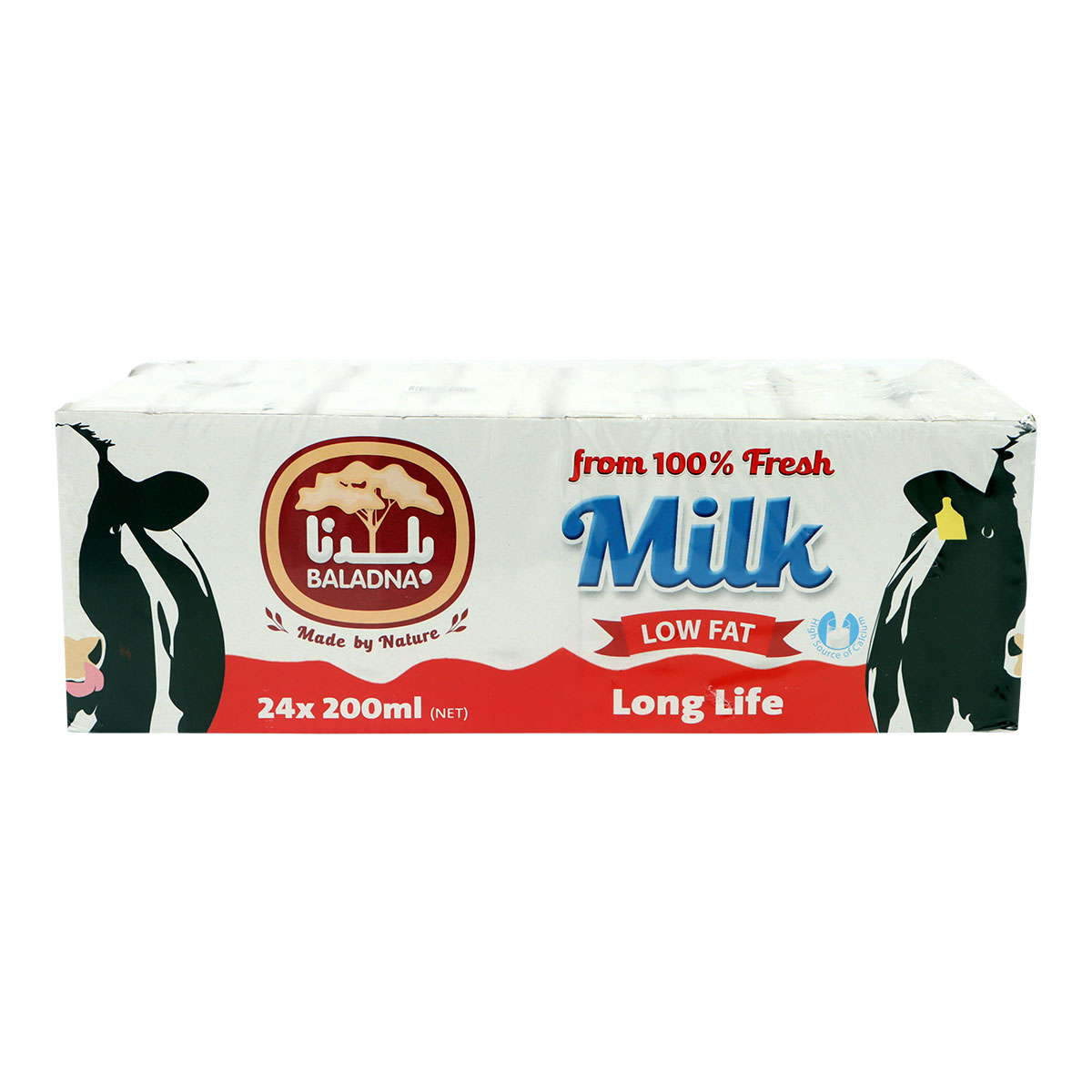 Baladna Long Life Low Fat Milk 24x200ml