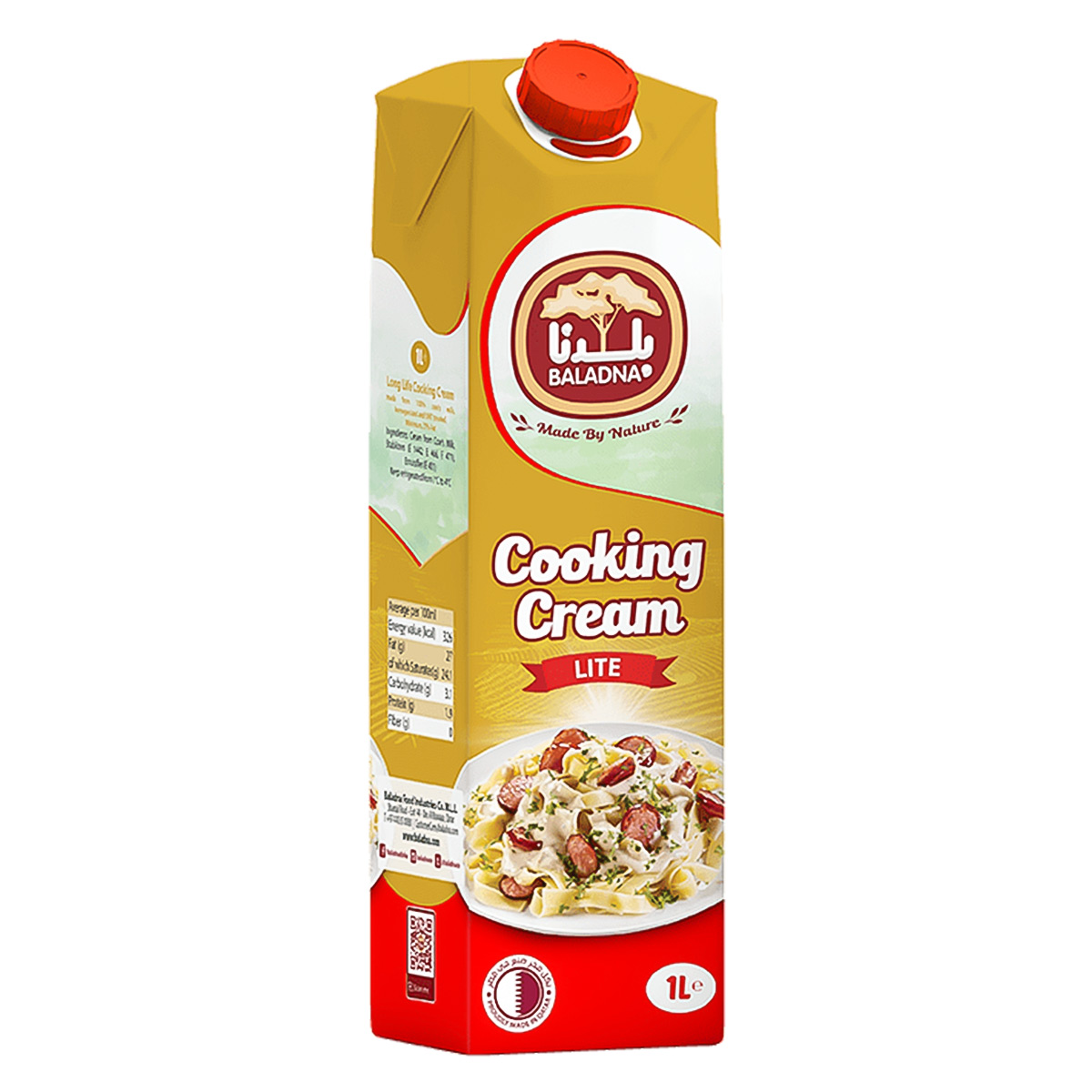 Baladna UHT Cooking Cream Light 1 Liter