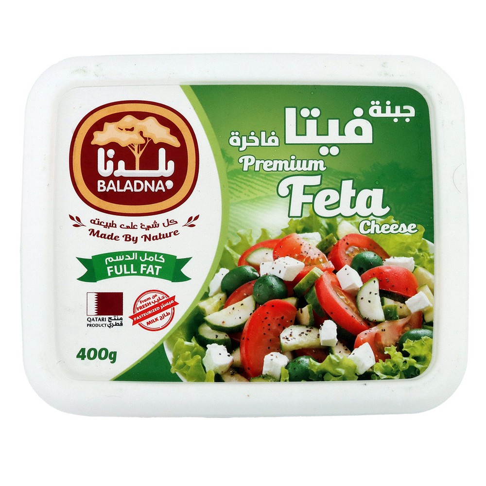 Baladna Premium Feta Cheese Full Fat 400g