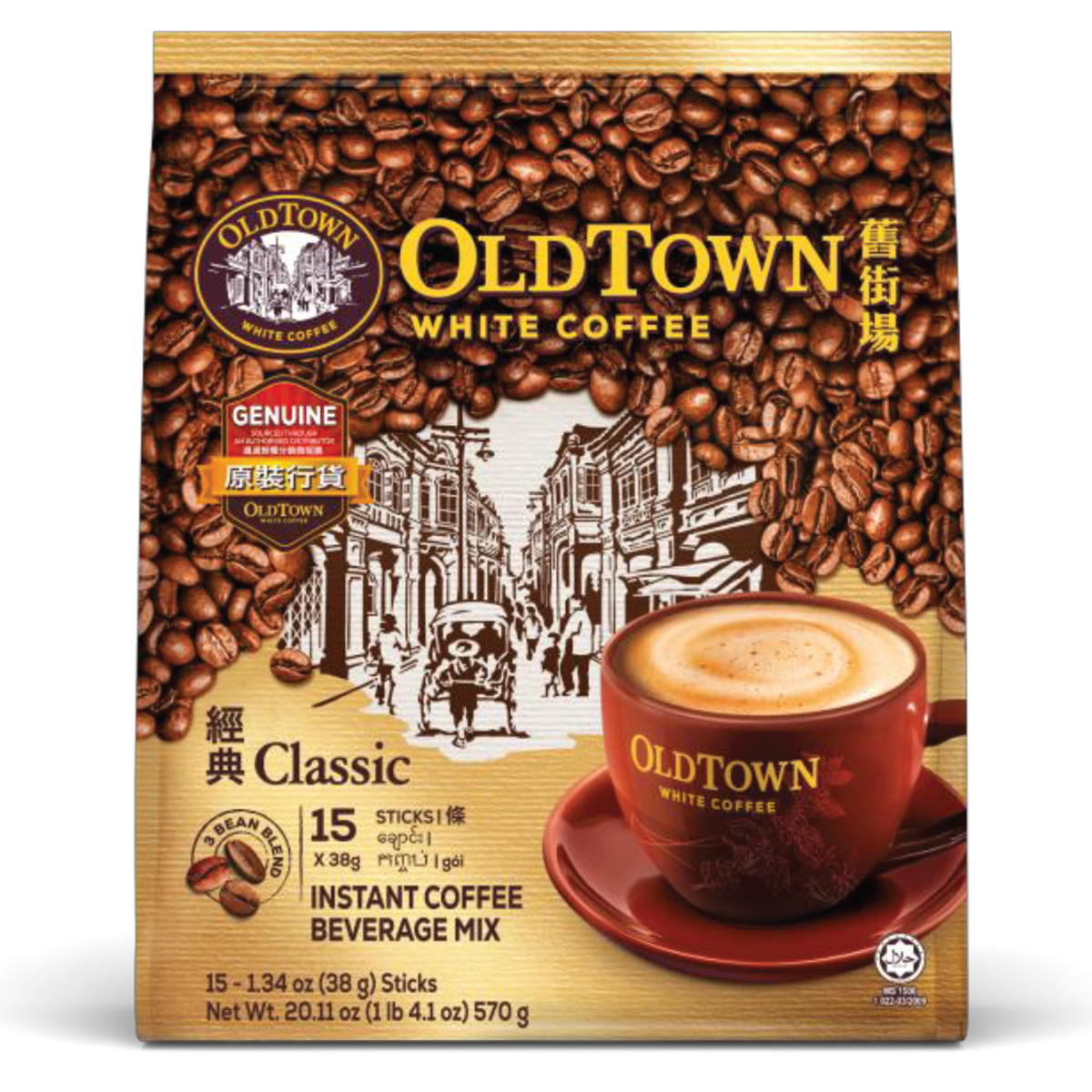 OldTown Classic White Coffee Instant Beverage Mix 15x38g