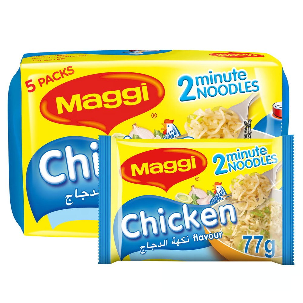 Maggi 2 Minutes Chicken Noodles 5x77g