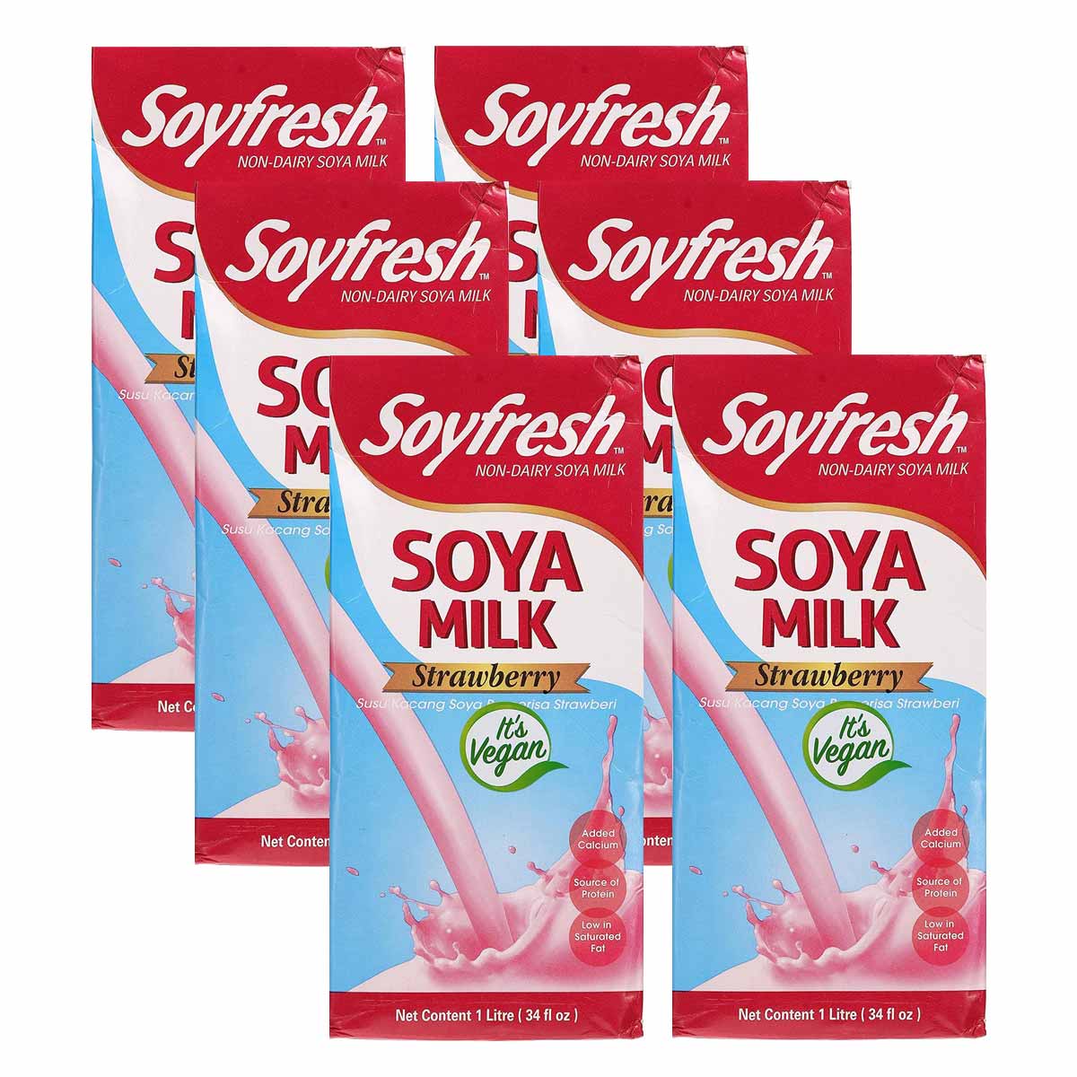 Soy Fresh Soya Milk Strawberry 6x250ml