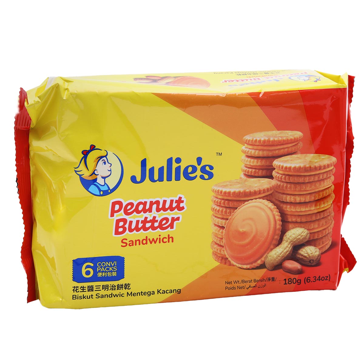 Julies Peanut Butter Sandwich 180g 