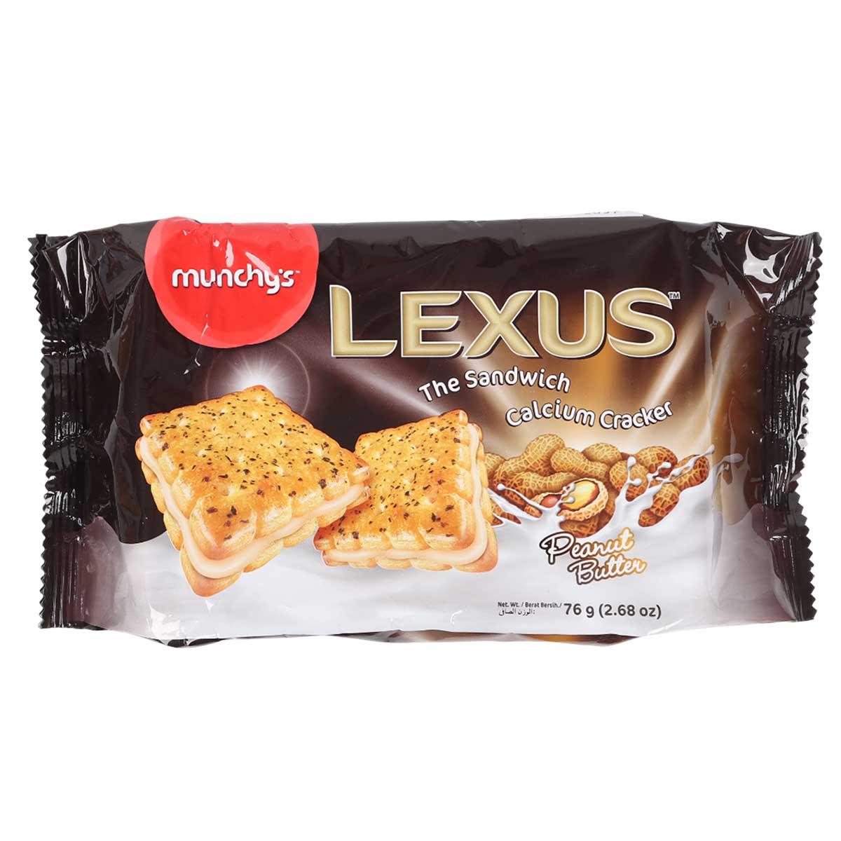 Munchy's Lexus Peanut Butter Sandwich Cracker Biscuit 76g