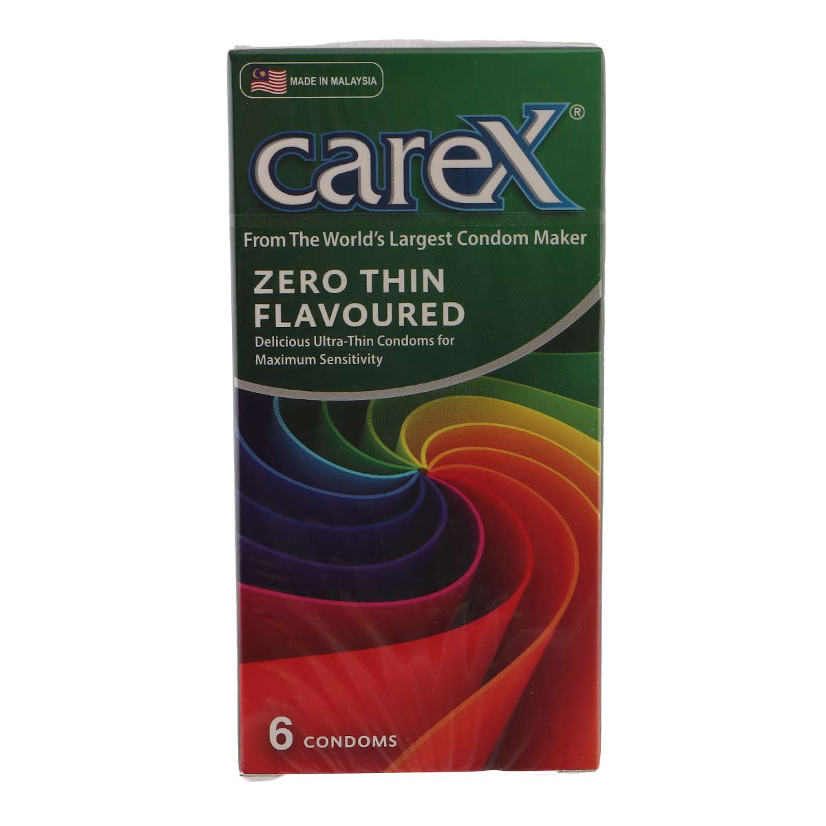 Carex Zero Thin Flavoured 6 Condoms