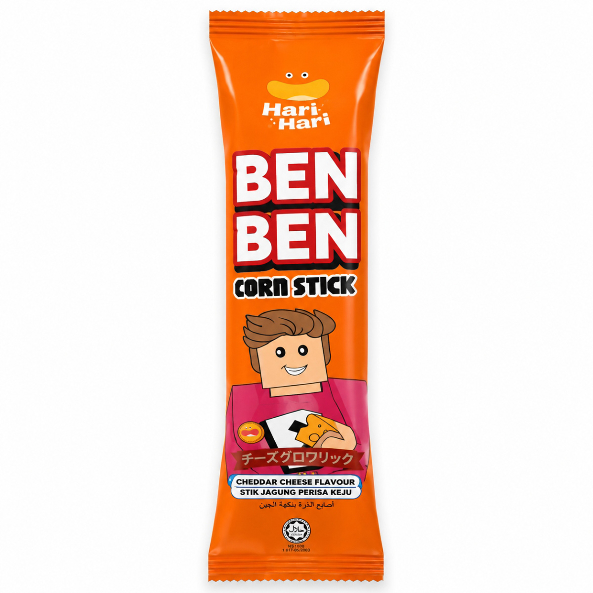 Ben Ben Corn Stick Cheddar Cheese Flavour 6g