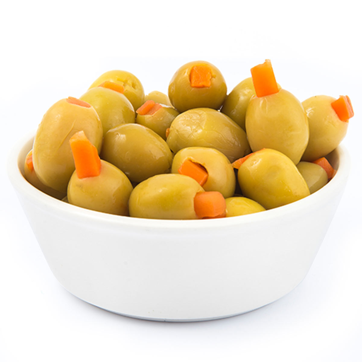 Green Olives Stuffed With Carrot | Delicatessen | Olives & Pickles Green Olives Stuffed With Carrot | Delicatessen | Olives & Pickles