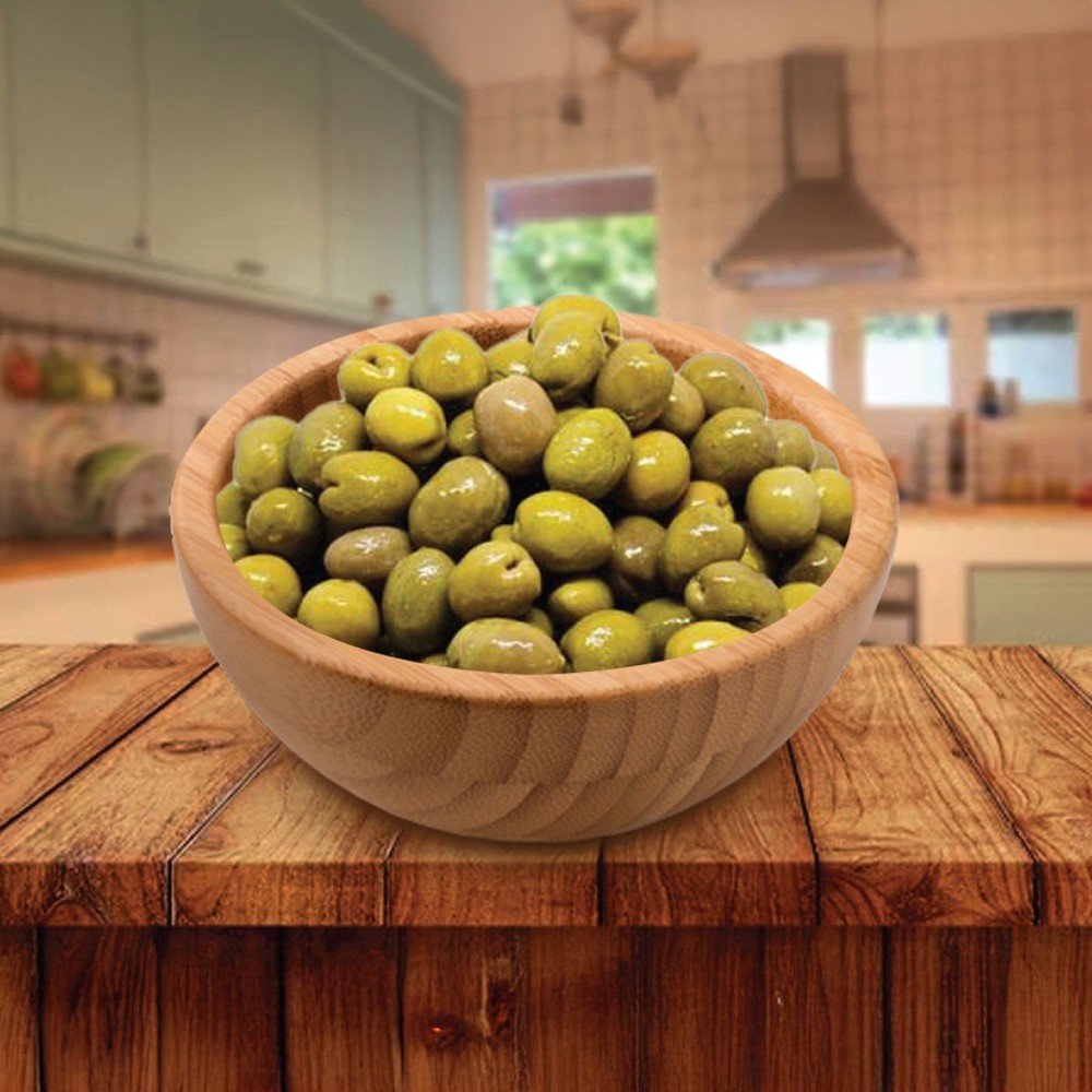 Alwady Alkaber Green Olives Pitted 500g