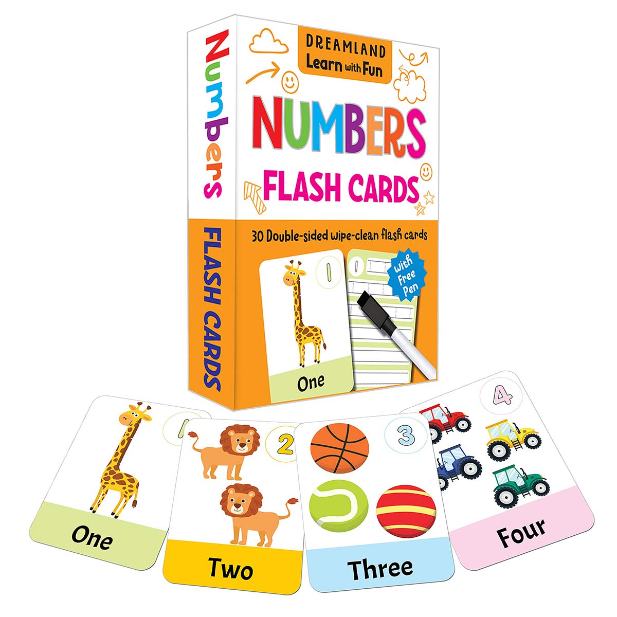 Learn And Fun Numbers Flash Card - Dreamland