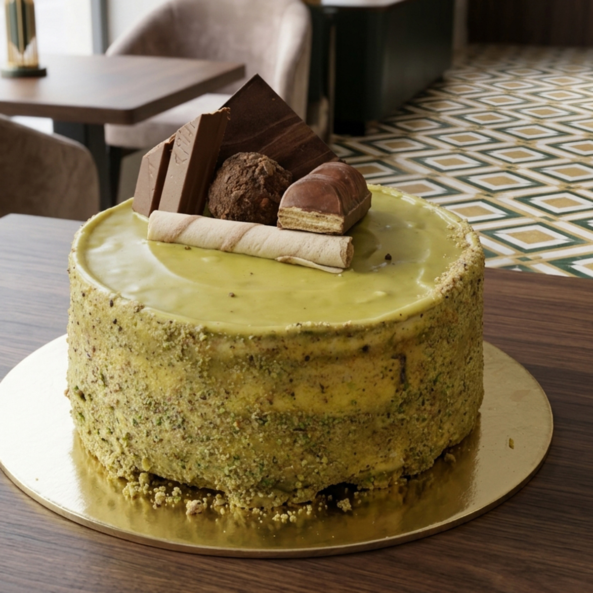 Pistachio Round Cake