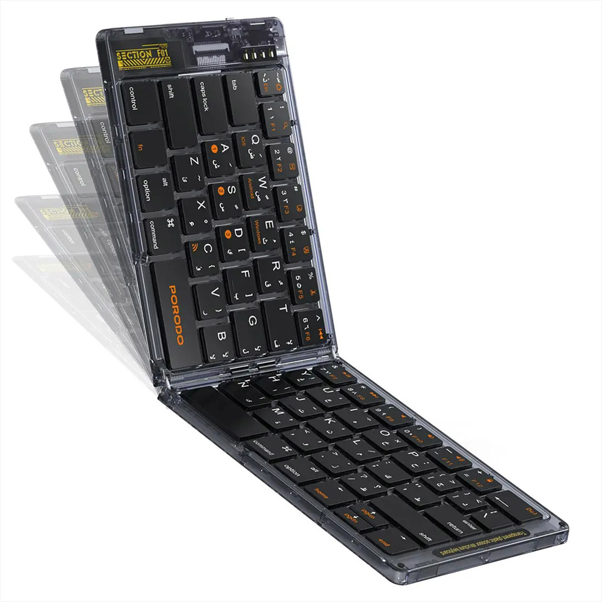 Porodo Crystal Shell Wireless Keyboard