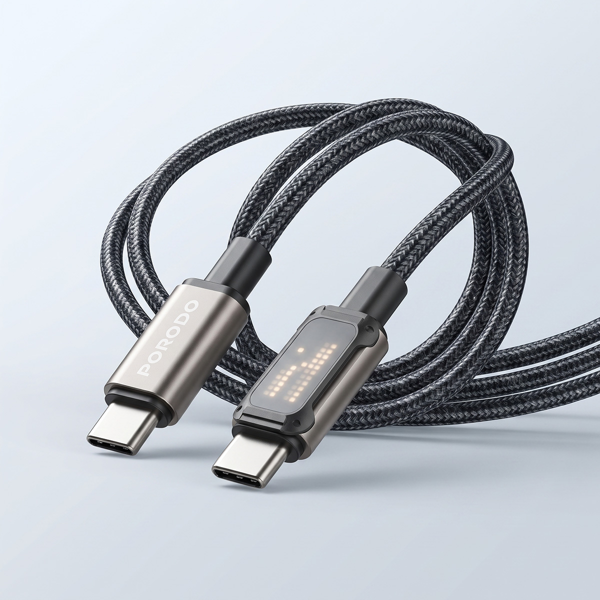 Porodo Type-C Braided Cable 1.2 Meter