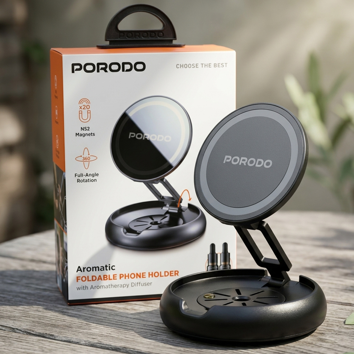 Porodo Foldable Aromatic Phone Holder