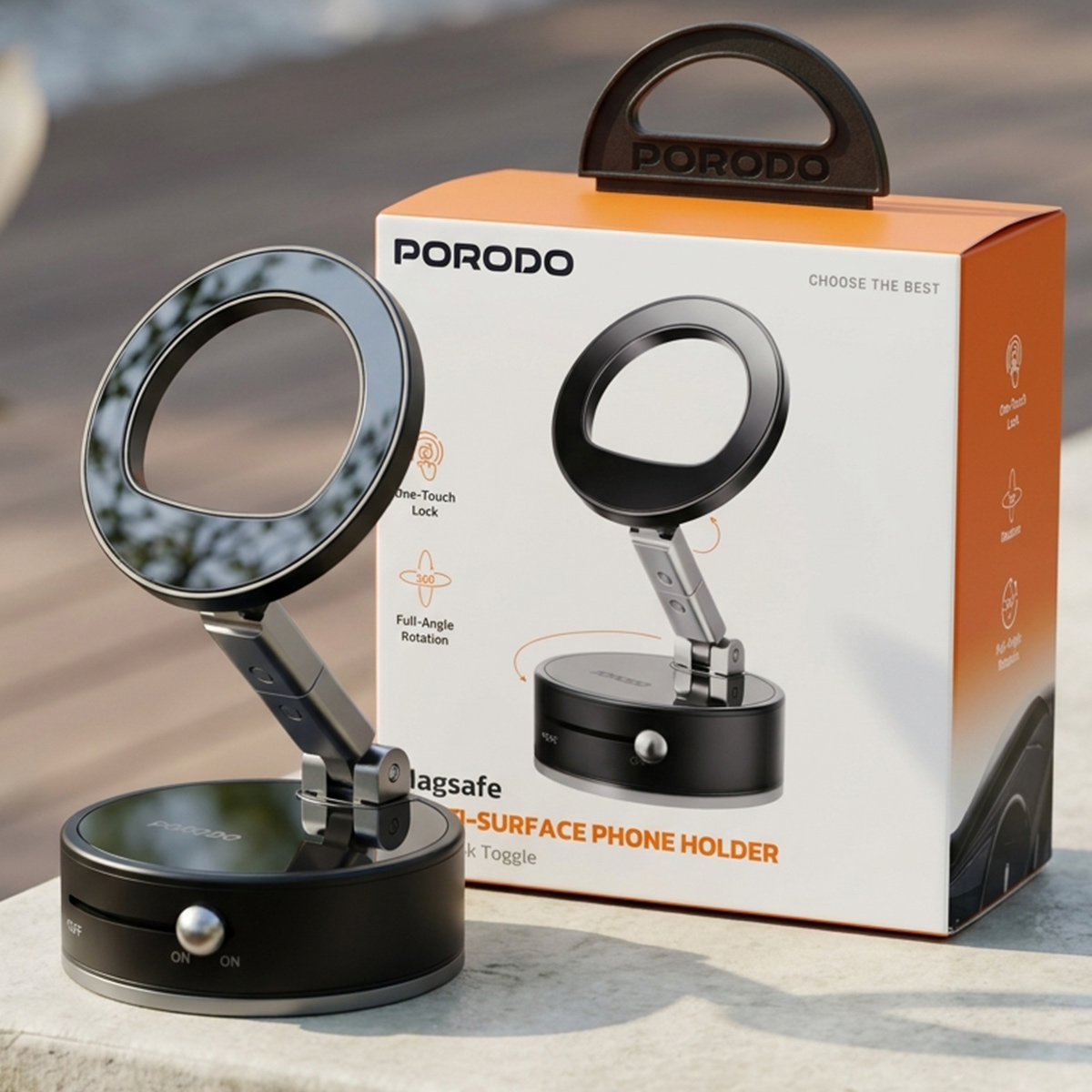 Porodo Multi-Surface Phone Holder