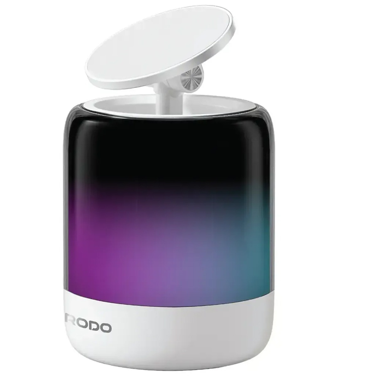 Porodo 2 In 1 Car Phone Holder With Speaker White