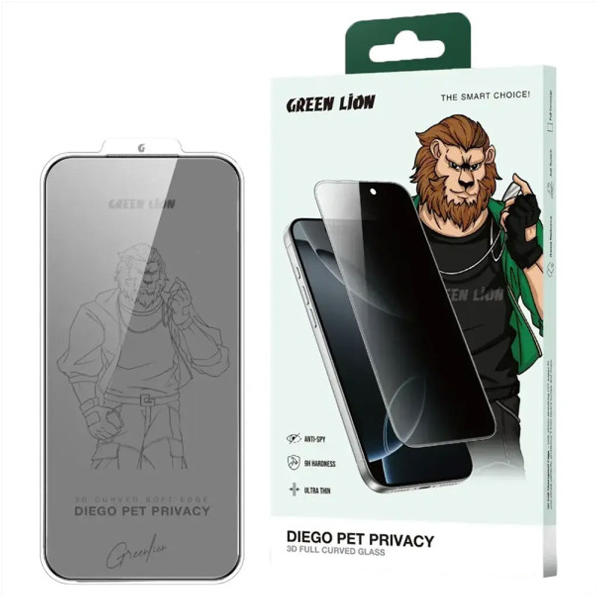 Green Lion Iphone 17 Pro Privacy Screen Protector