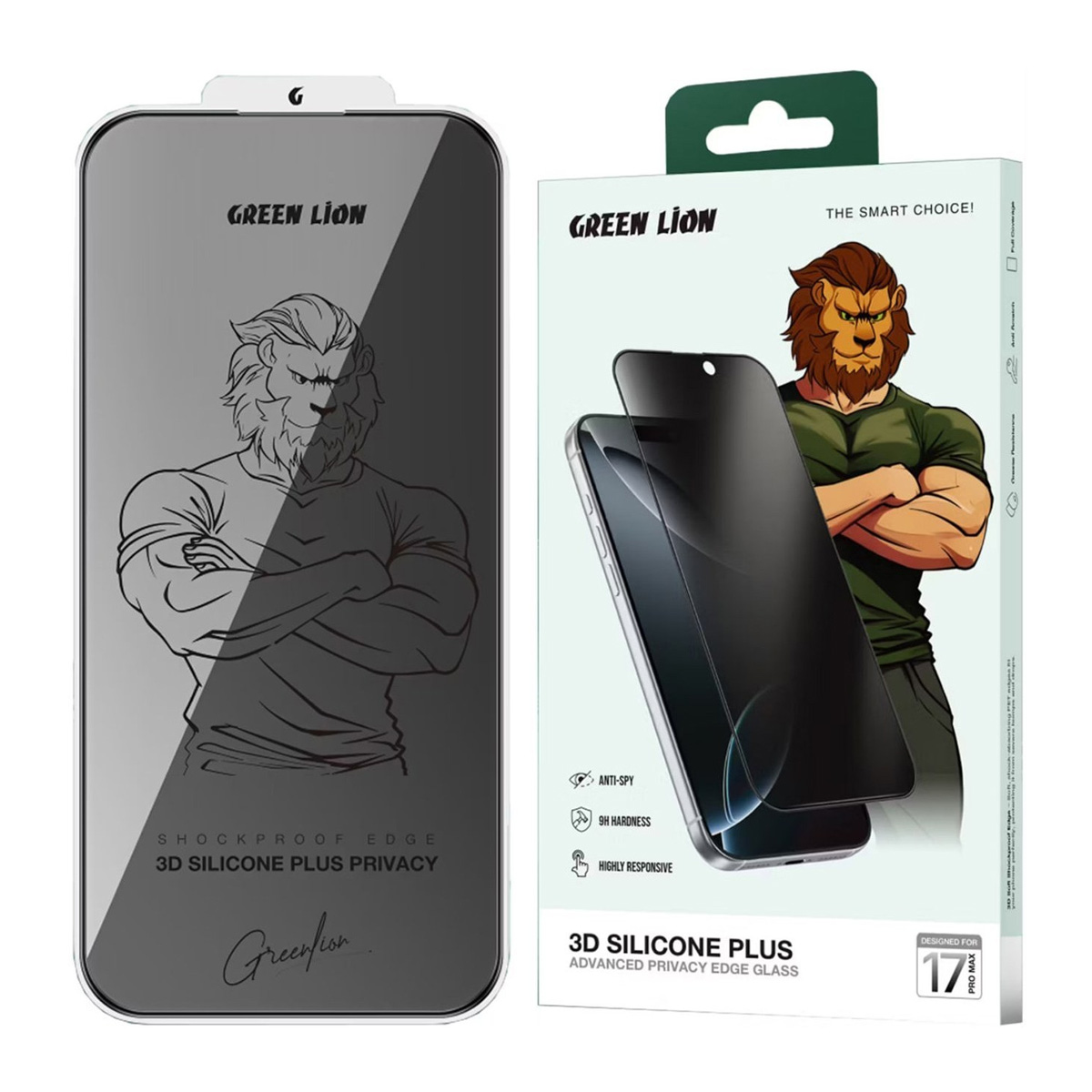 Green Lion Iphone 17 Pro Privacy Screen Protector