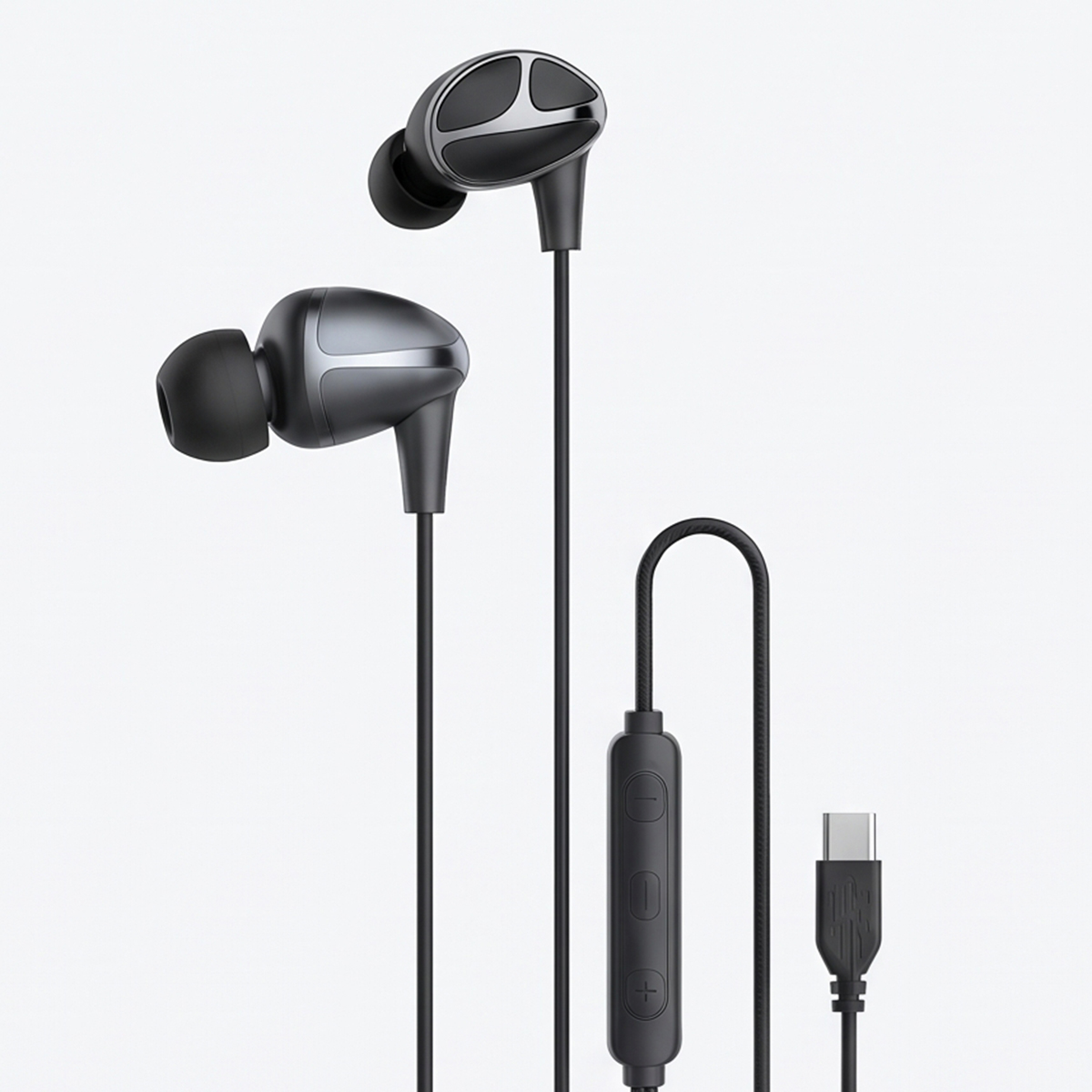 Porodo Type-C Earphones With In-Line Remote