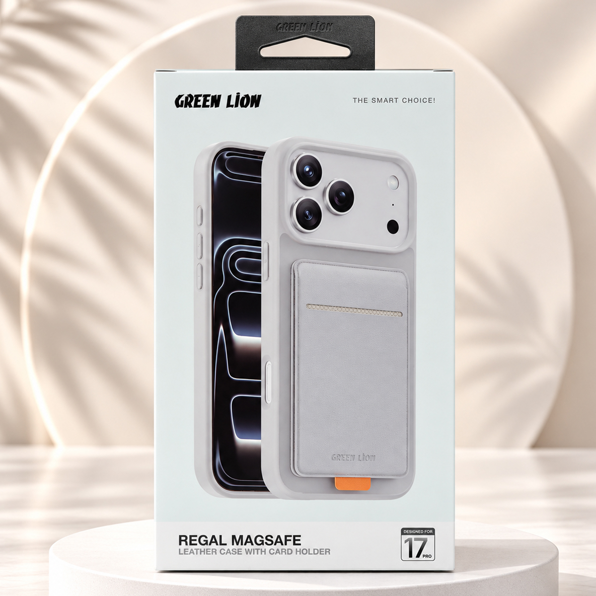 Green Lion Regal Magsafe Leather Case With Card Holder