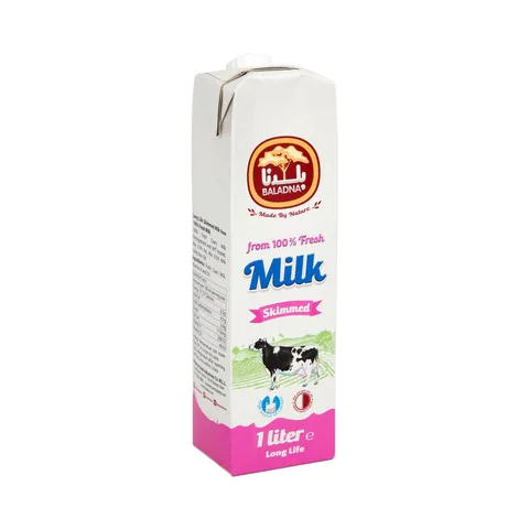 Baladna Skimmed Long Life Milk 1L